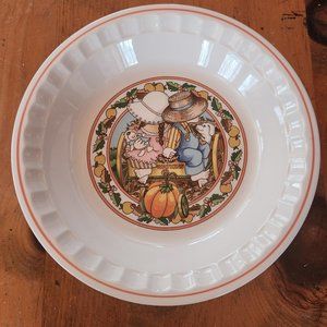 Vintage Watkins Pie Plate 1989 Pumpkin Ride